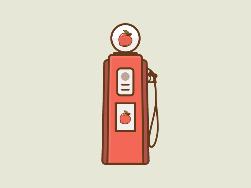 #SLDrefuel 1 of 52 — Creative South fuel pump creative south sldrefuel peach pump gas fuel