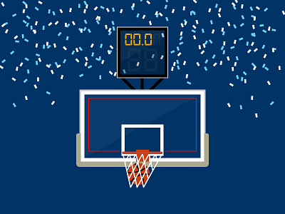 #SLDrefuel 2 of 52 — Final Four backboard basketball clock confetti final four goal hoop net rim sldrefuel swish villanova