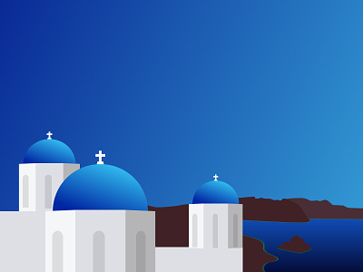 #SLDrefuel 19 of 52 — Santorini, Greece church cross dome greece santorini sldrefuel