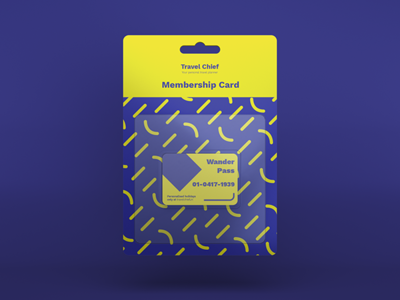 Travel Chief - Membership Card branding design illustration logo