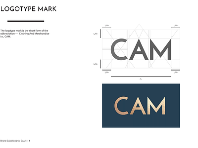 CAM Logotype Mark branding design logo typography