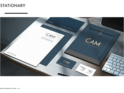 CAM - Stationary branding design