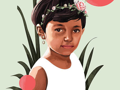 Girl 5 art beauty digitalart digitalpainting illustration pink potrait vector