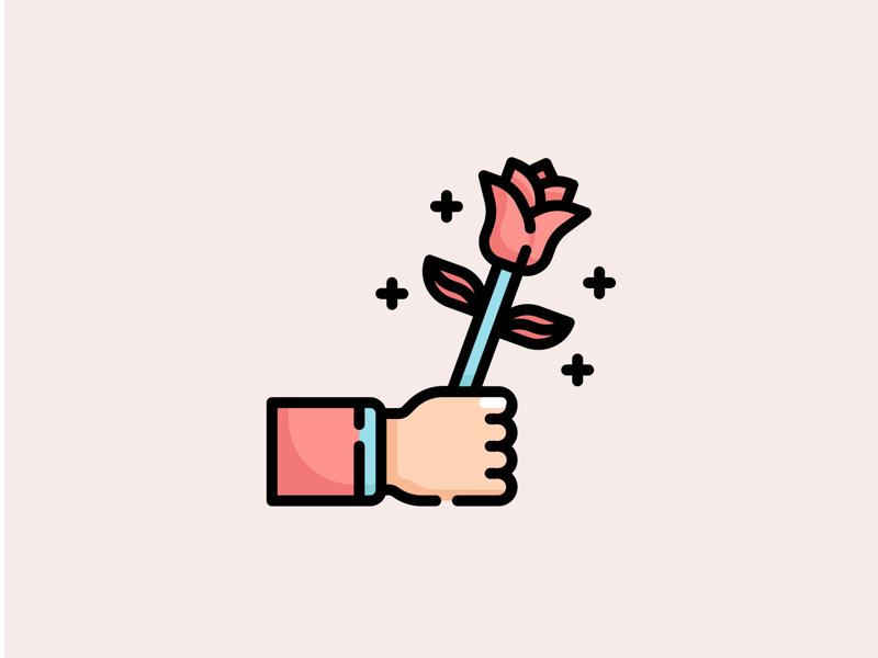 π Valentines day Icon Set β€οΈ card artwork illustration vector logo simple icondesign flaticon 14feb flower rose cute icon romantic romance sweet love valentines valentine