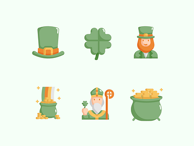 ☘️ Saint Patricks Day Icon Set 💚