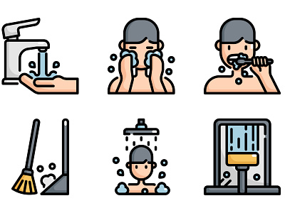 Hygiene Routine Icon design icon icondesign illustration logo vector