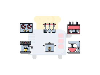 🍳Kitchenware Icon set 🍳