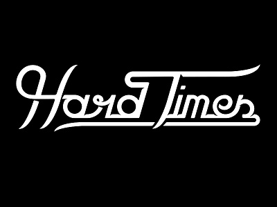 Hard Times Skateshop custom lettering hand lettering hard times lettering logo logotype skateshop typography vector