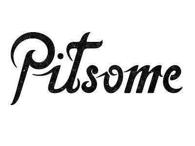 Pitsome work in progress custom lettering lettering old school typography vintage