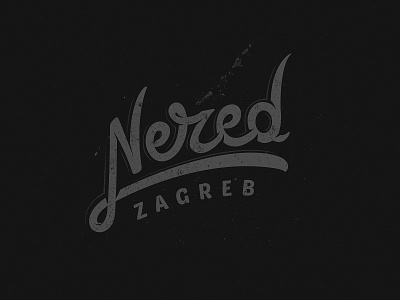 Nered Zagreb Grayscale custom lettering grayscale lettering letters nered old school typography vintage zagreb