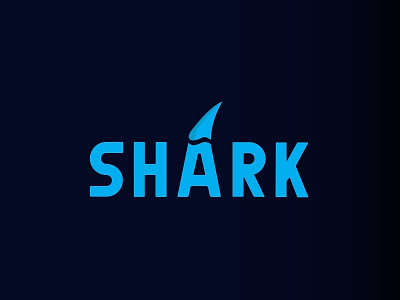 Shark logo minimalism poster shark typography