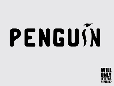 Penguin logo logotype minimalism penguin penguin logo poster typography