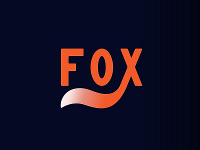 Fox fox fox logo logo minimalism poster typography