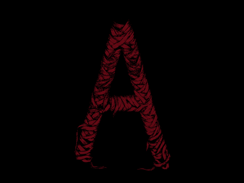 Letter A a art drawing ink letter a liner red