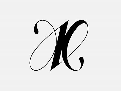 Letter K calligraphy custom lettering lettering typography white