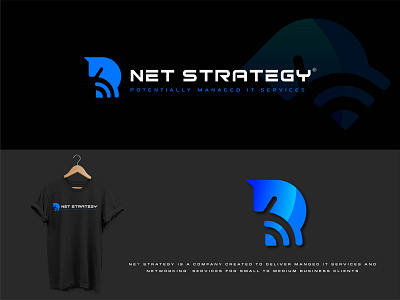 Net Strategy illustration logo vector