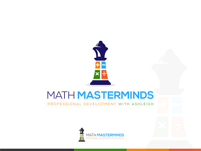 Math Masterminds abstract art branding design education illustration logo math vector