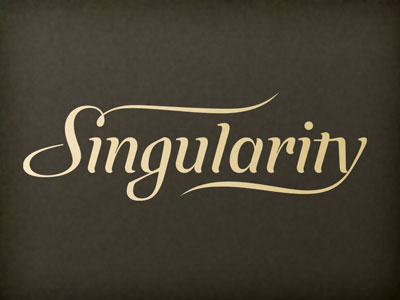 Singularity logo draft lettering logo singularity