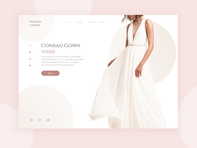 Wedding Dresses catalog dailyui design dress shop uikit web wedding