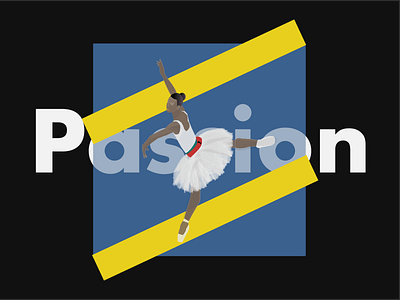 Passion#1. Be passionate (I wish it for you) adobe illustrator dance design illustration passion typography woman