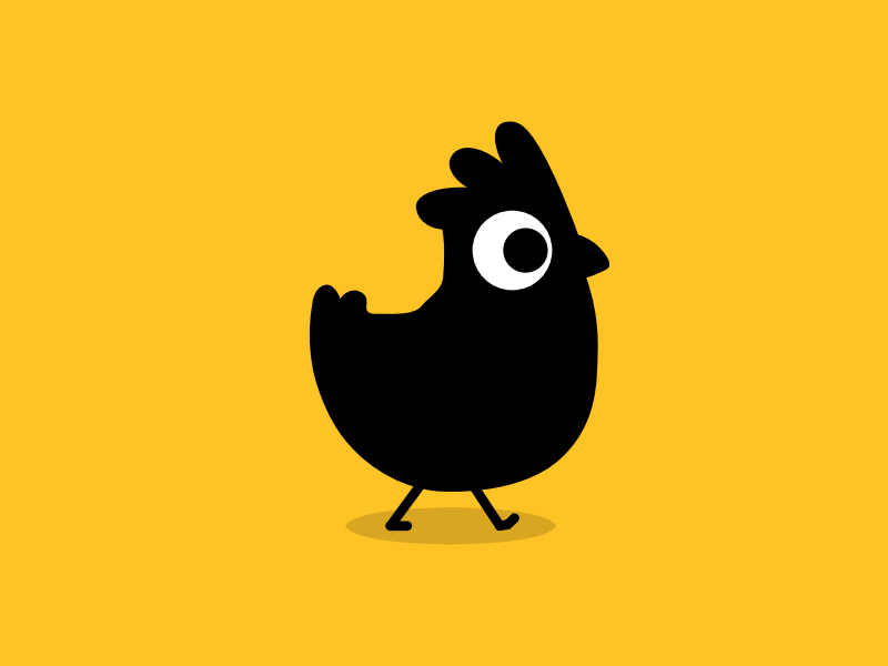 Chicken SVG animation animation design svg vector walk