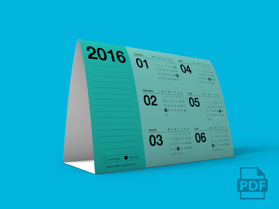 Tent Calendar 2016