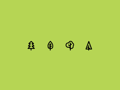 Outline icons Day 2 - Tree 24px free icon illustrator outline tree vector