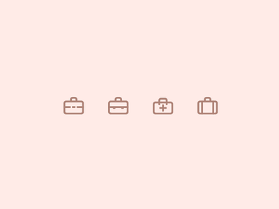 Outline icons Day 25 - Briefcase 24px briefcase icon illustrator outline suitcase vector