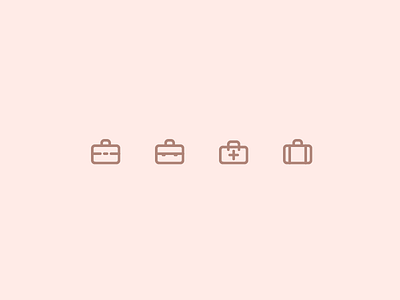 Outline icons Day 25 - Briefcase