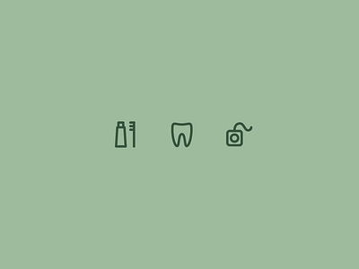 Outline icons Day 29 - Dentist 24px brush dental floss dentist icon illustrator outline tooth toothpaste vector