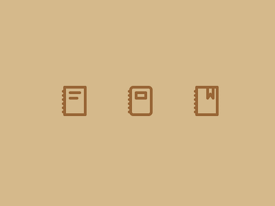 Outline icons Day 31 - Notes 24px diary icon illustrator notepad notes outline sketchbook vector