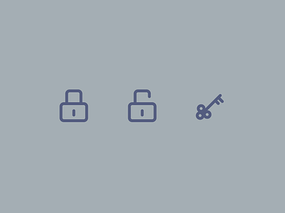 Outline icons Day 33 - Lock 24px icon illustrator key lock outline unlock vector