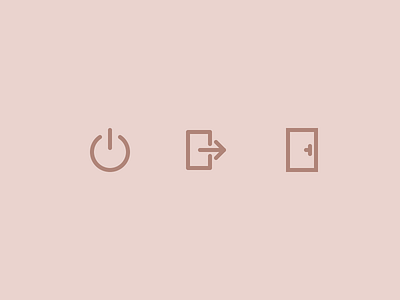 Outline icons Day 39 - Exit 24px door exit icon illustrator outline switch off vector