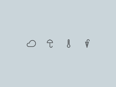 Outline icons Day 46 - The weather