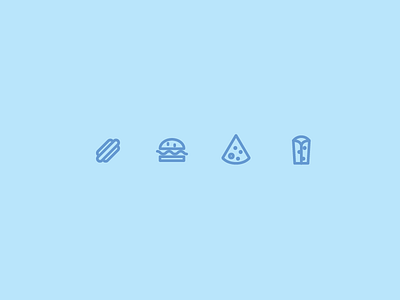 Outline icons Day 47 - Fast food