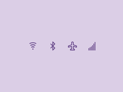 Outline icons Day 49 - Wireless 24px airplane bluetooth icon illustrator outline signal vector wifi wireless
