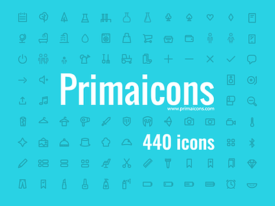 Primaicons - Awesome icons webfont buy demo download font free full icon icons illustrator outline vector