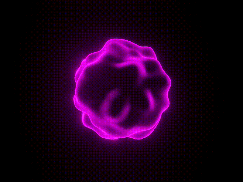 Metaball 3d blender metaball pink render
