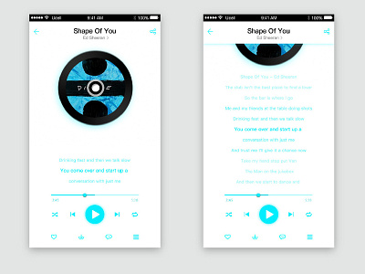 Music App ui 设计