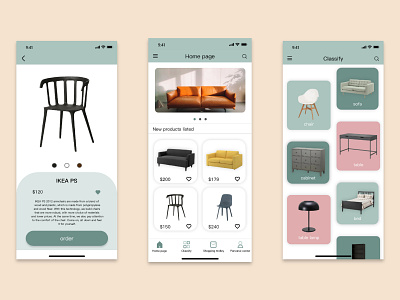 Furniture app by dsgdh34 on Dribbble