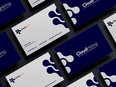 Cloud Hiring branding design identity branding logo design