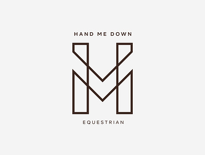 Hand Me Down: Equestrian branding design identity identity branding identity design logo design