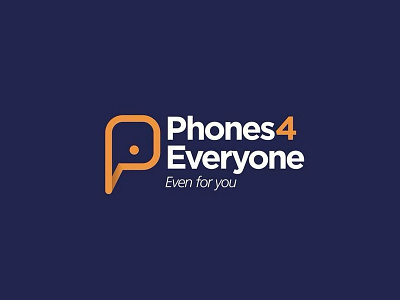 Phones 4 Everyone brand brand and identity branding design ecommerce icon identity identity branding identity design illustration logo logo design phone smartphone smartphones typography ux vector