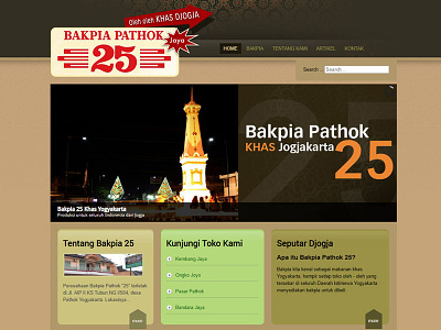Bakpia25 branding joomla website