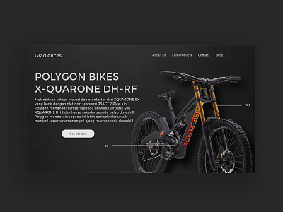 Polygon Bikes app banner bicycle bicycle shop design homepagedesign landingpage polygon product product design ui ui design uidesign ux web webdesign website