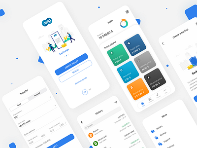 Crypto Wallet app android app design app design application design figma figmadesign illustrations ios app design product design prototype uidesign uxdesign