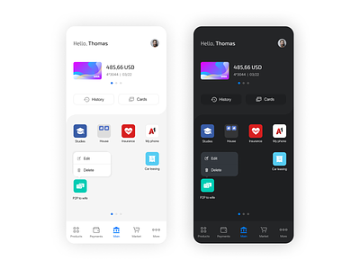 Mobile Bank - App Design android app design app design bank app bankingapp design figma figmadesign ios app design product design prototype uidesign ux uxdesign