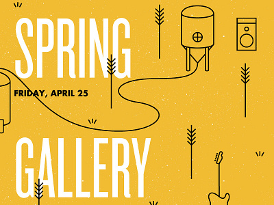 Spring Gallery Walk poster print