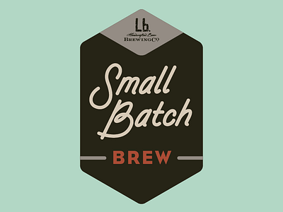 Lb. Brewing Co. Small Batch logo beer identity logo
