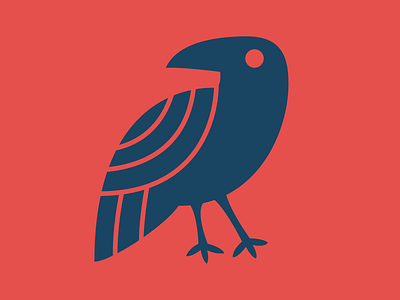 Raven bird illustration raven vector